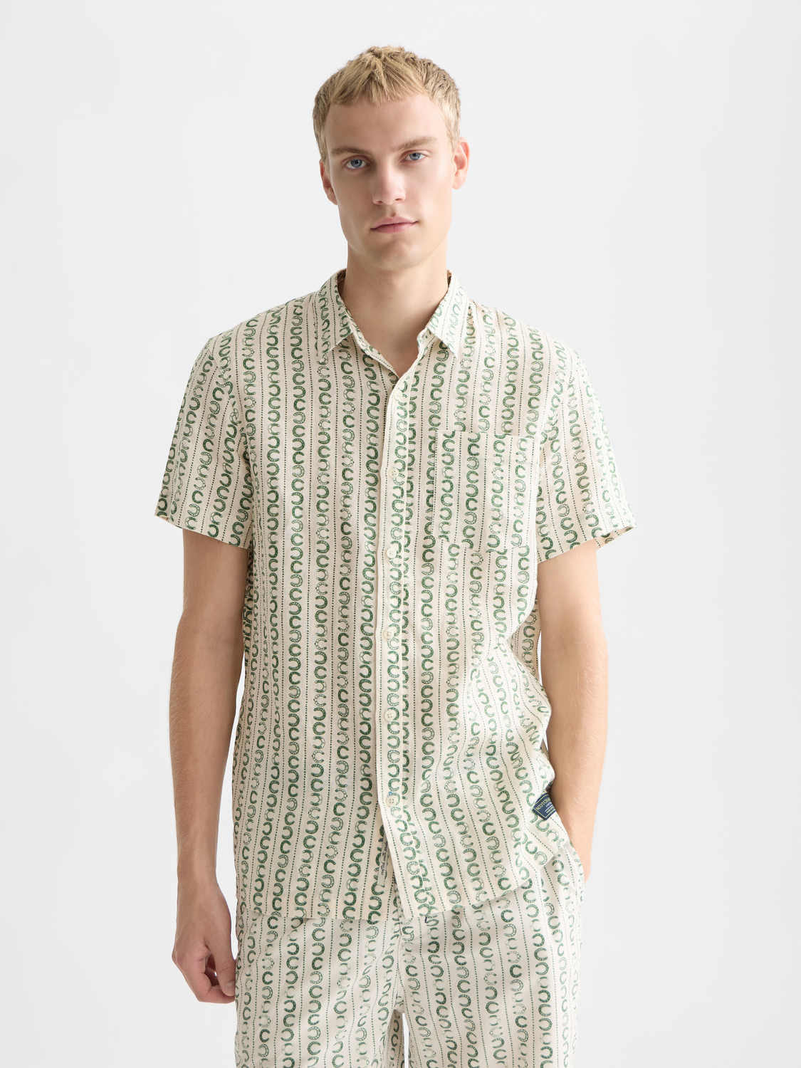 SCOTCH & SODA Linen Short Sleeve Shirt
