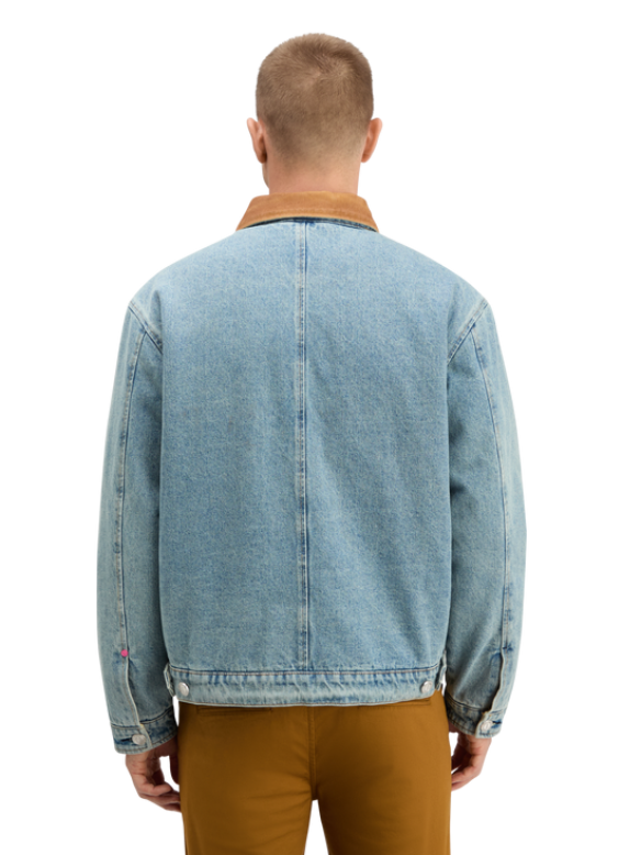 SCOTCH & SODA CORD COLLAR INDIGO TEDDY JACKET