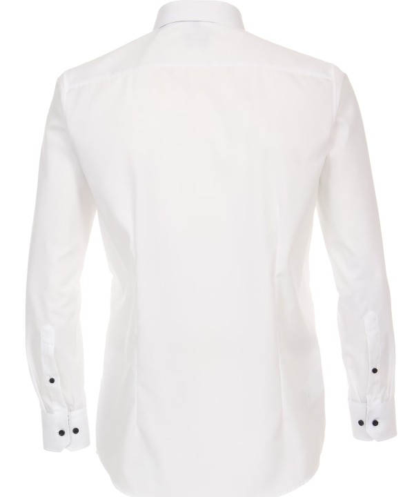 VENTI SHIRT BRIGHT WHITE WITH BLACK BUTTONS