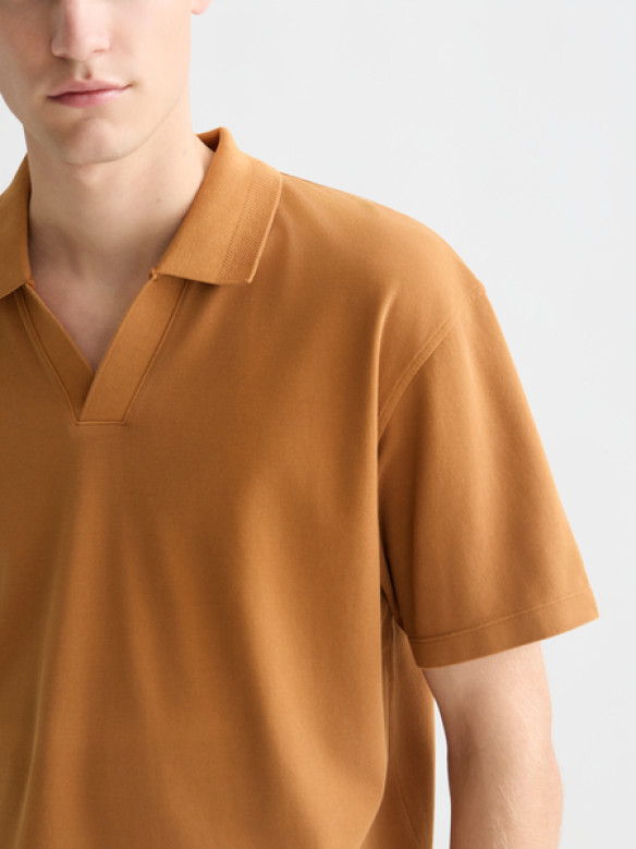 SCOTCH & SODA Crosses Pique Relaxed Fit Garmentdyed Polo