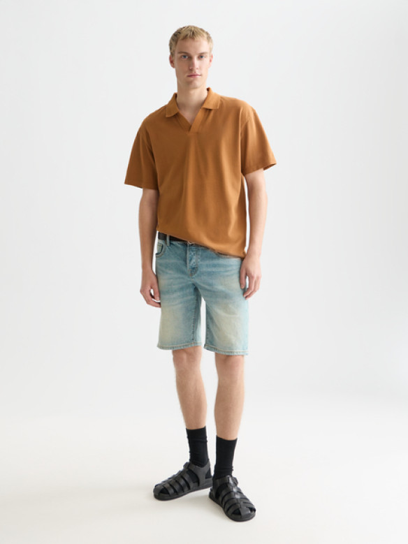 SCOTCH & SODA Crosses Pique Relaxed Fit Garmentdyed Polo