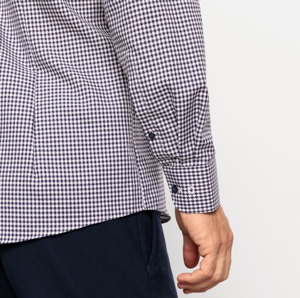 OLYMP Level five Plaid blue