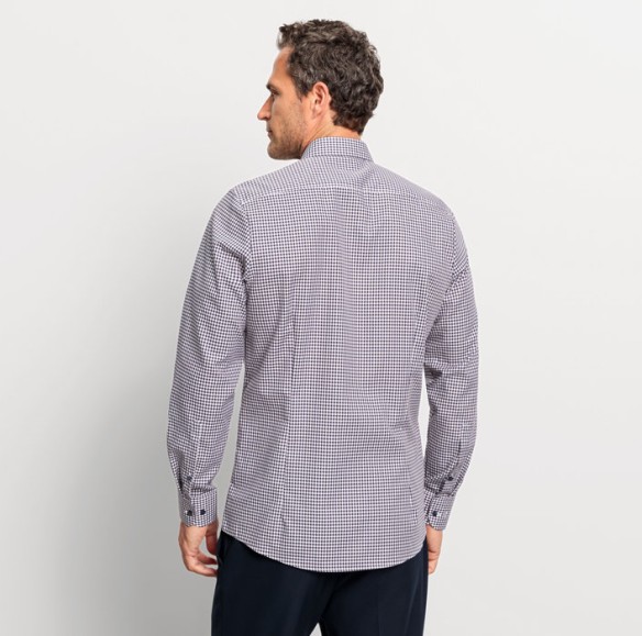 OLYMP Level five Plaid blue