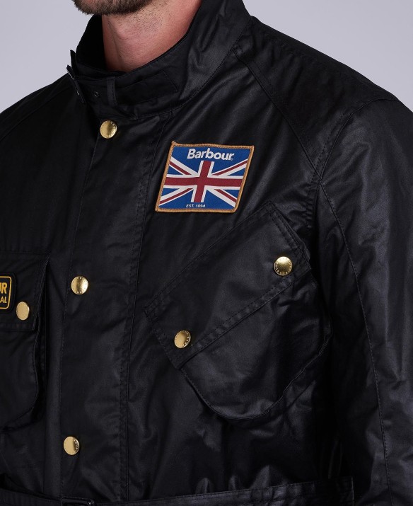 BARBOUR INTERNATIONAL Union Jack International Wax Jacket