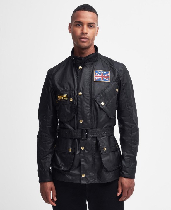 BARBOUR INTERNATIONAL Union Jack International Wax Jacket
